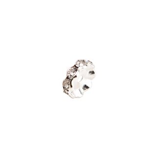 Rico Design Strassrondell wellig weiß 8mm 6 Stück*