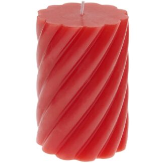 Rico Design Stumpenkerze Spirale Rot*