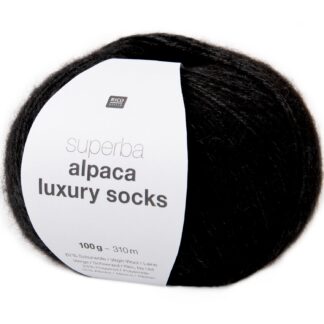 Rico Design Superba Alpaca Luxury Socks Schwarz*
