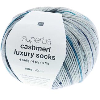 Rico Design Superba Cashmeri Luxury Socks 4fädig Denim*