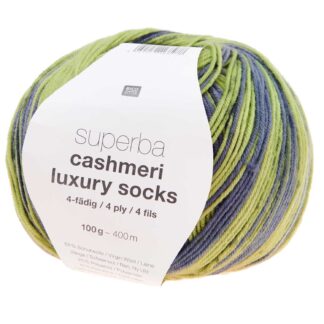 Rico Design Superba Cashmeri Luxury Socks 4fädig Grün*