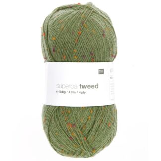 Rico Design Superba Tweed 4-fädig Oliv*