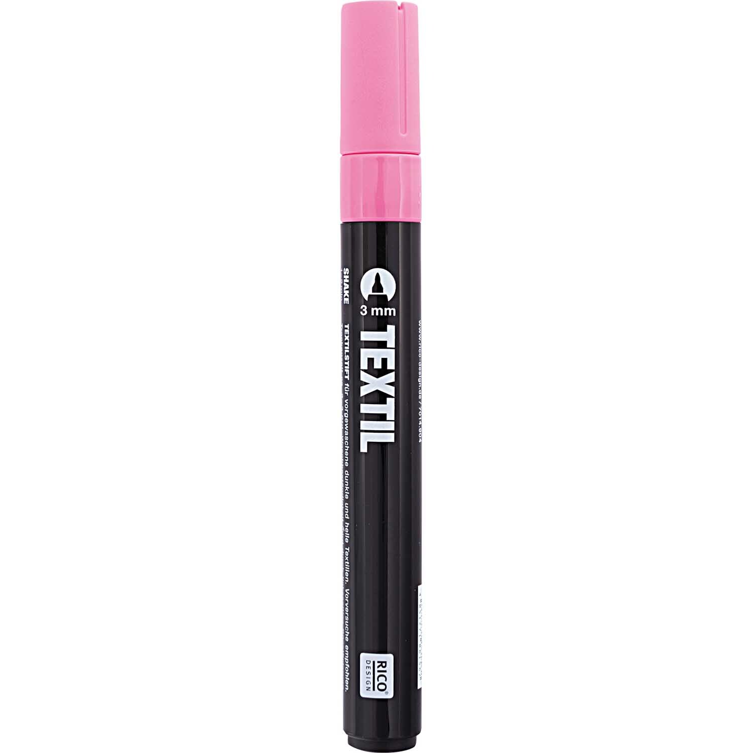 Rico Design Textilmarker dunkle Stoffe Rosa*