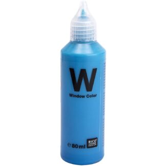 Rico Design Window Color transparent 80ml Cyan*