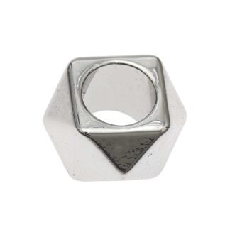 Rico Design itoshii - Ponii Beads Polygone 11x7mm 10 Stück Silber*