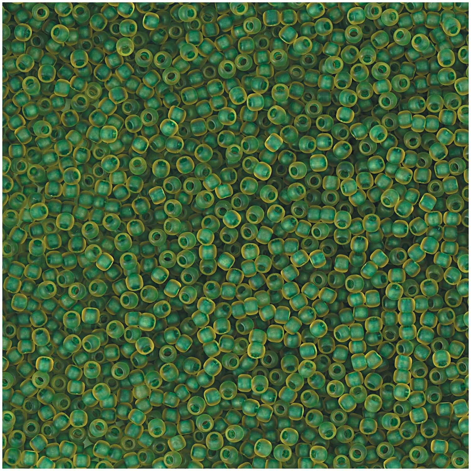 Rico Design itoshii bead Perlen 2,2mm 12g Grün-Gelb Matt*