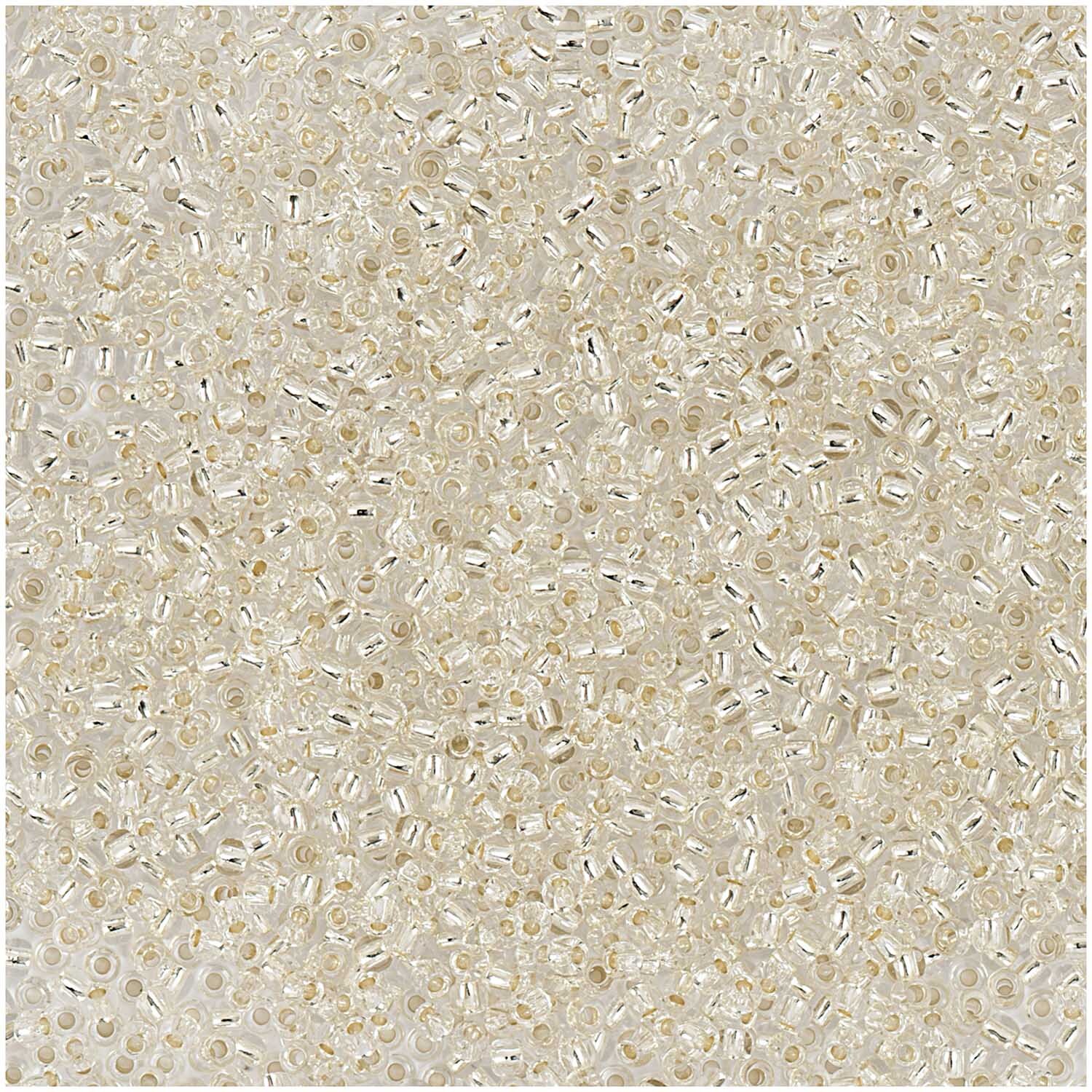 Rico Design itoshii bead Perlen 2,2mm 12g Silber Transparent*