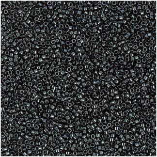 Rico Design itoshii tube Perlen 2mm 7g Dunkelgrau Metallic*