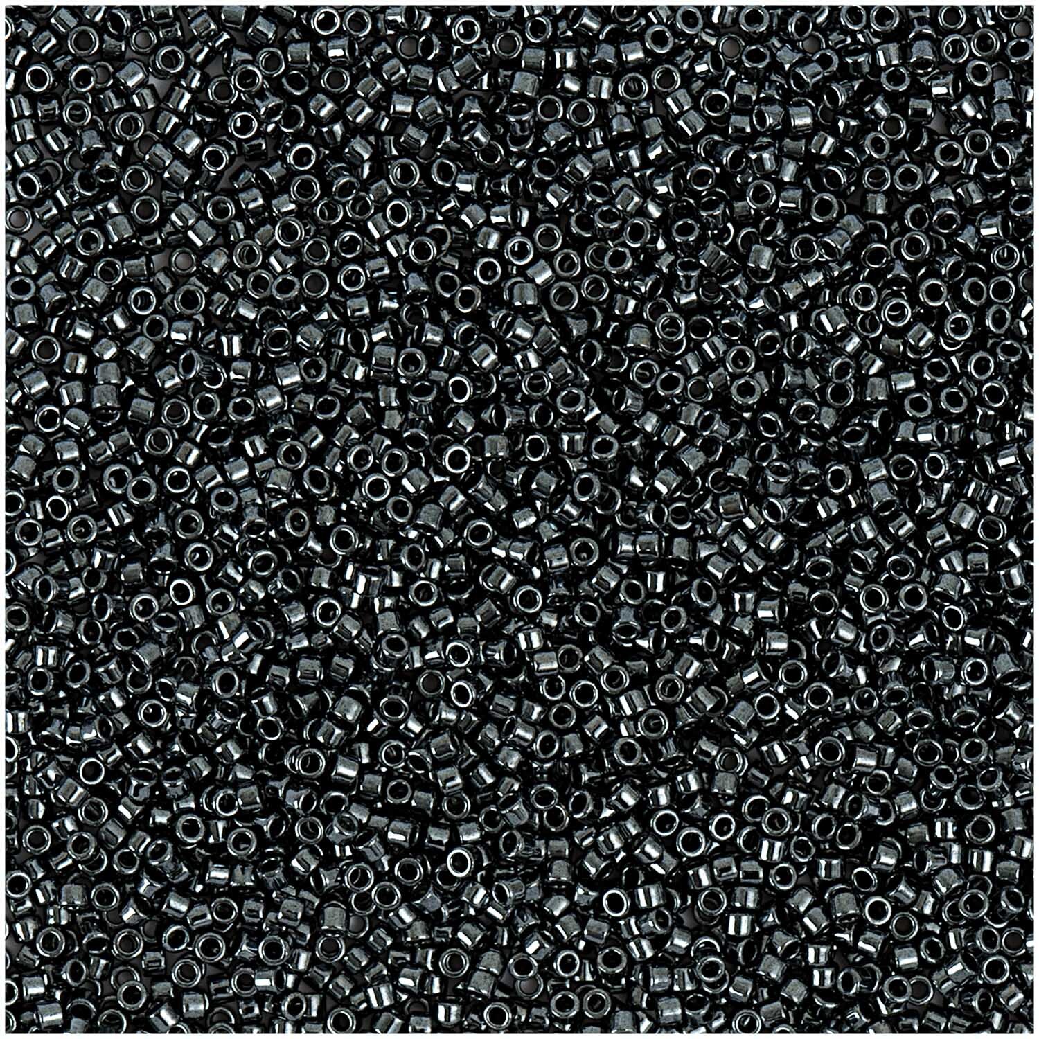 Rico Design itoshii tube Perlen 2mm 7g Dunkelgrau Metallic*