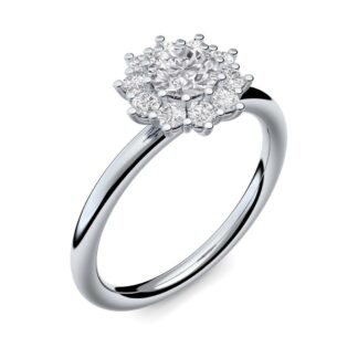 Ring Damenring Silber 925 mit großem Zirkonia Stein Verlobungsring Silber Ringe Verlobung Silberring Damen Frauen Freundin Geschenk-Idee besonders*