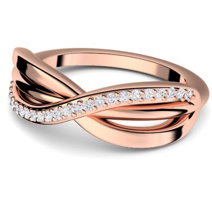 Ringe Verlobungsringe Rosegold Zirkonia Stein, Ring Rosegold (hochwertig vergoldet) Geschenk für Damen Frauen Freundin Schmuck + LUXUSETUI*
