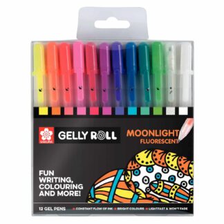 SAKURA Gelly Roll Moonlight Gelstifte Neon 12 Stück Mehrfarbig*