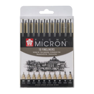 SAKURA Pigment Liner Sakura Pigma Micron Fineliner Set Schwarz Schwarz*