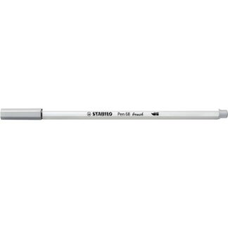 STABILO Pen 68 brush Mittelgrau*