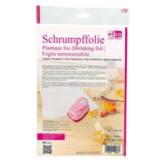 Schrumpffolie mattiert transparent 20x30cm 3 Stück*