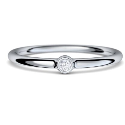 Silberring 925 Damen + PREMIUM ETUI Damenring Zirkonia Geschenke für Frauen Freundin Jahrestag Schmuck Liebe elegante Silber Ringe mit kleinem Stein*