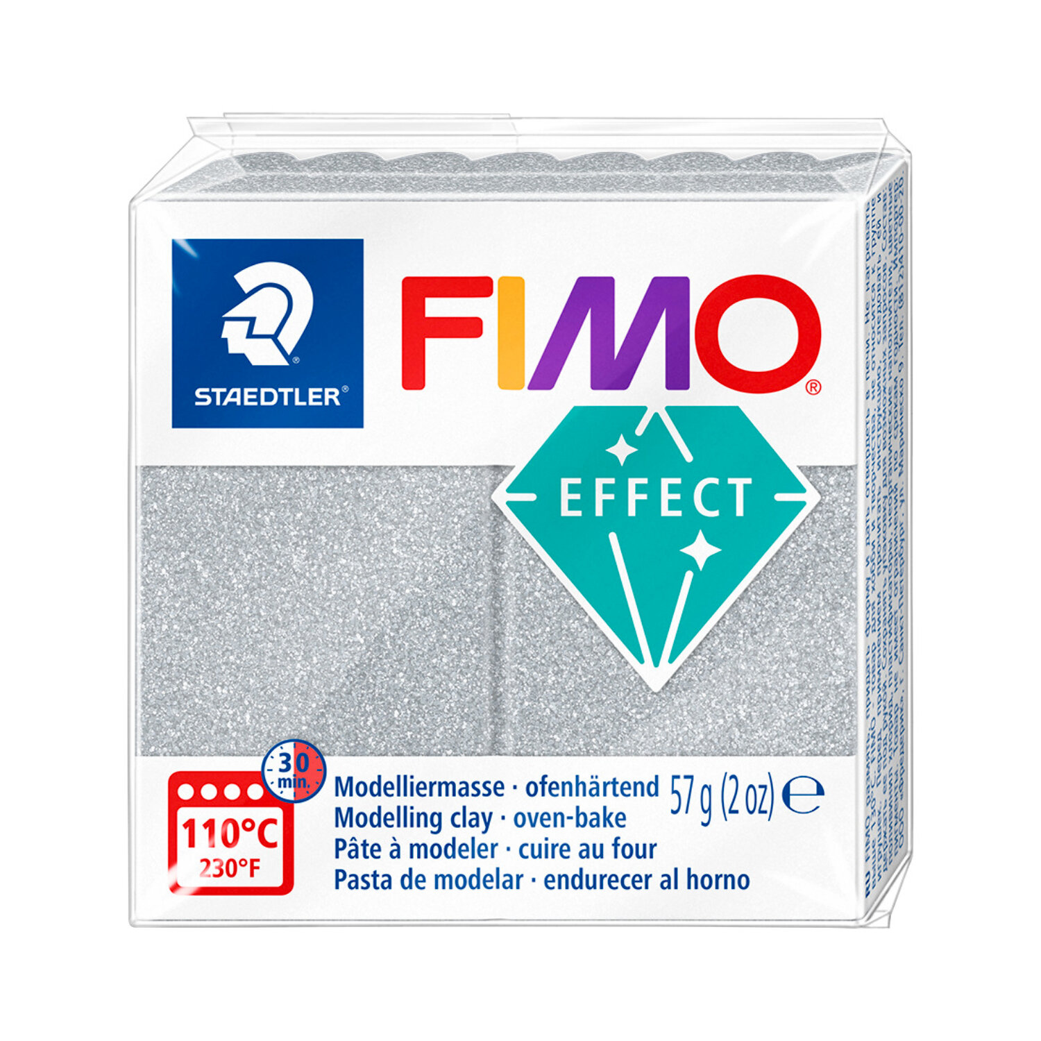 Staedtler FIMO effect Glitter Silber*