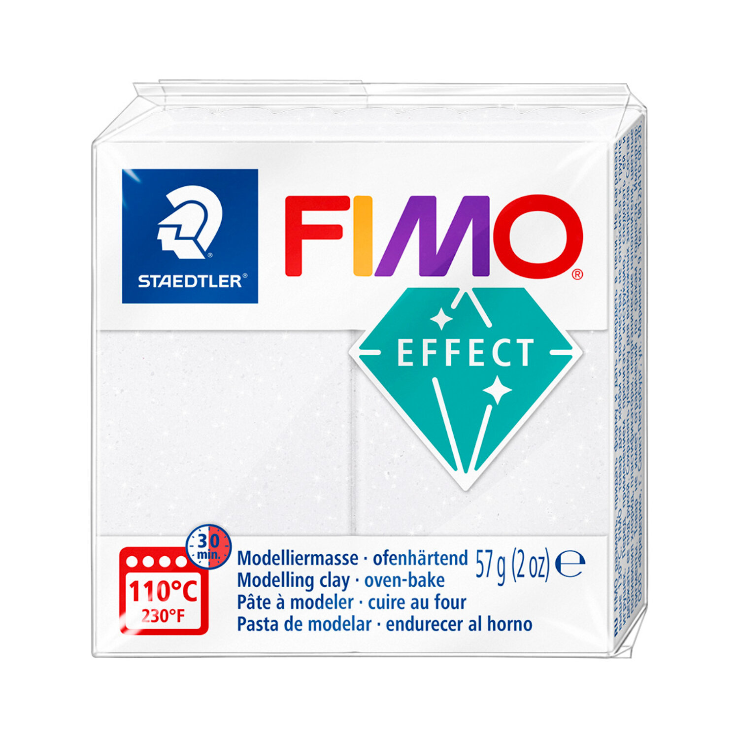 Staedtler FIMO effect Glitter Weiß*