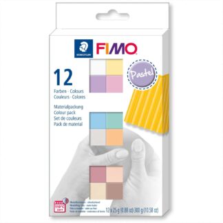 Staedtler FIMO soft pastell 12 Halbblöcke je 25g*