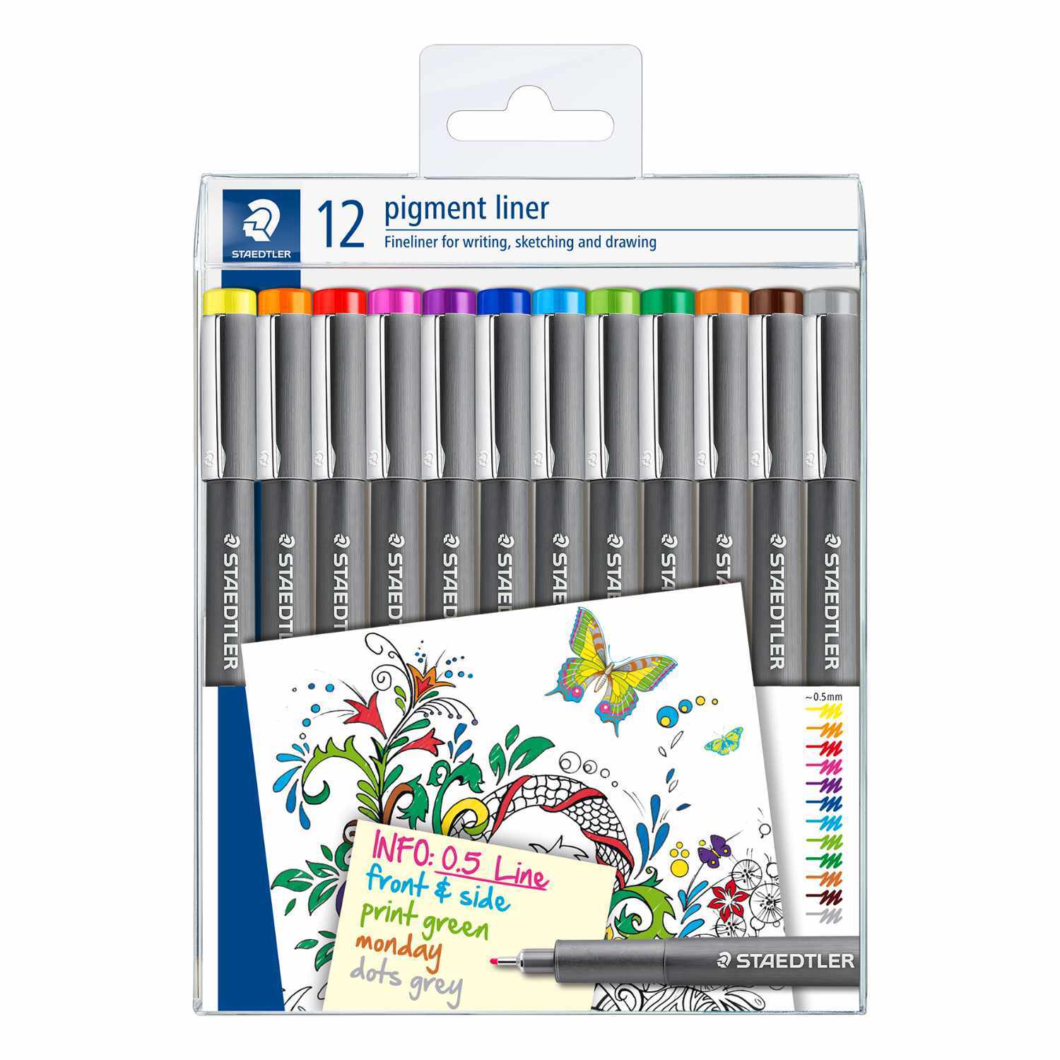 Staedtler Pigment Liner 308 Fineliner 12 Stück*
