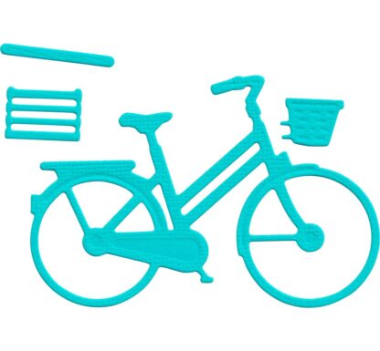 Stanzschablone "Fahrrad mit Korb"*
