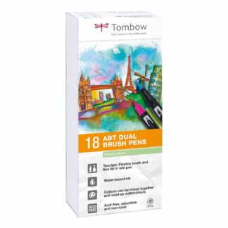 Tombow ABT Dual Brush Pen Pastellfarben 18er Set Pastellfarben*