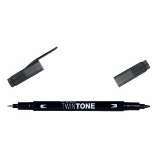 Tombow TwinTone Fasermaler Black*