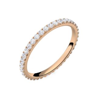Verlobungsringe Rosegold Zirkonia Stein, LUXUS Rosegold Ring (hochwertig vergoldet) Damen Frauen Freundin Geschenk Heiratsantrag + LUXUSETUI*
