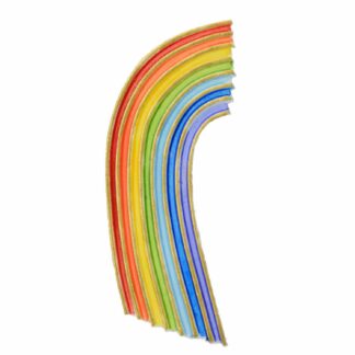 Wachsdekor Regenbogen mehrfarbig 11,5x3cm*