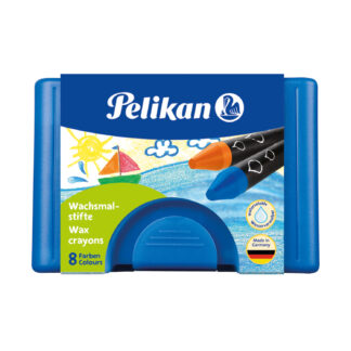 Wachsmaler rund mit blauem Etui*