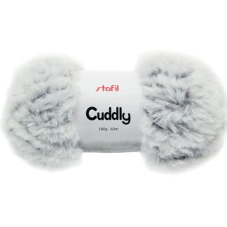 Wolle "Cuddly" - Weiß/Schwarz-Melange*