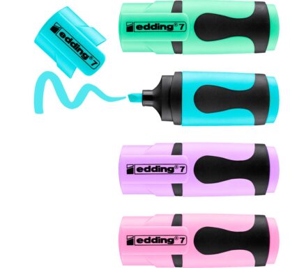 edding 7 "Mini-Textmarker" Pastell Set*