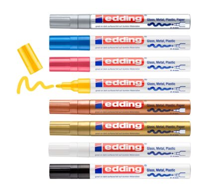 edding 750 Glanzlack-Marker Metallic/Pastell, 8er-Set*