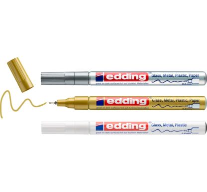 edding 780 Glanzlack-Marker Metallic, 3er-Set*