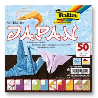 folia Faltblätter Japan 15x15cm 50 Blatt*