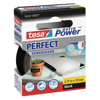 tesa Gewebeband extra Power schwarz 19mm 2,75m*